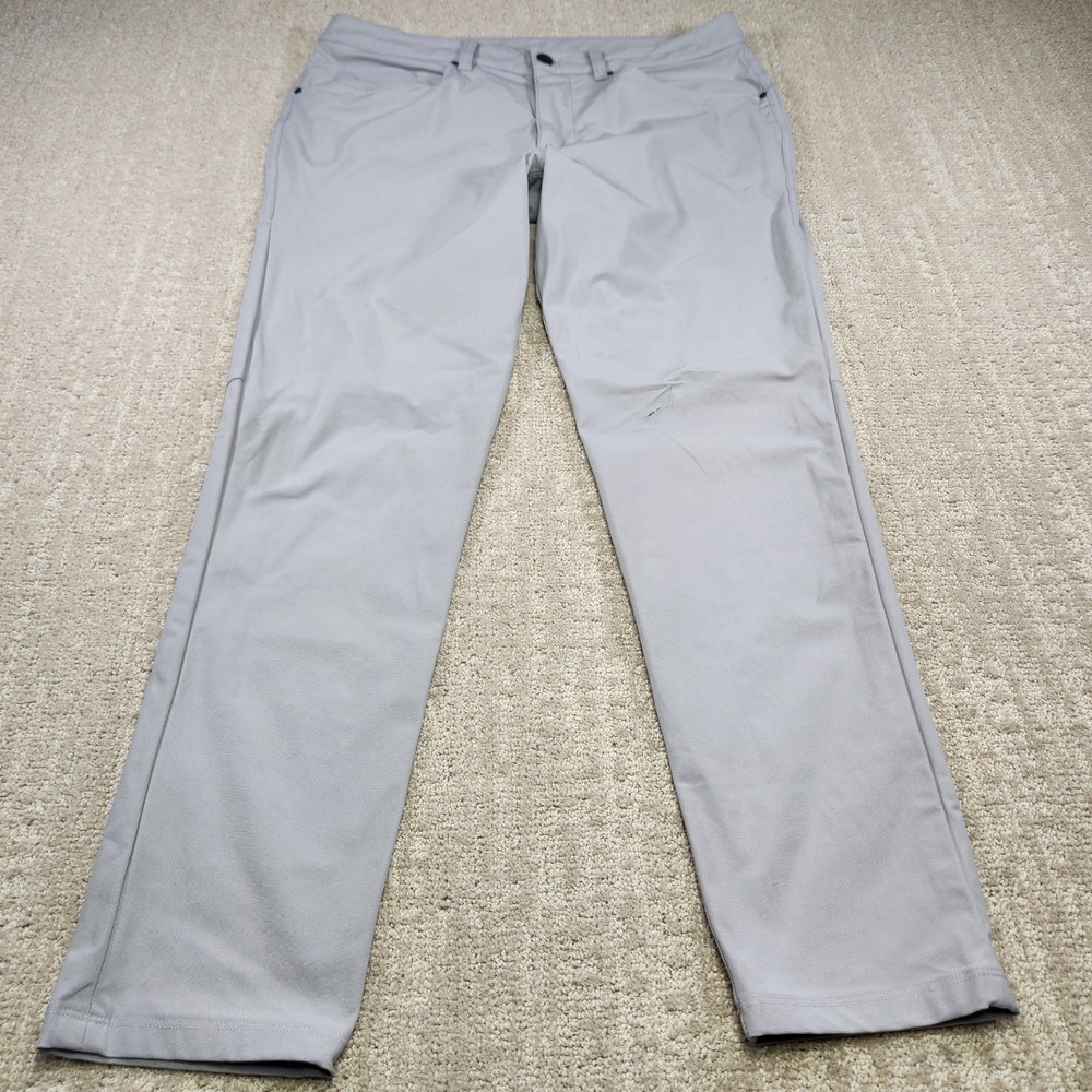 Lululemon Pants Men 33x28 Commission Slim Fit Gray Warpstreme Chino